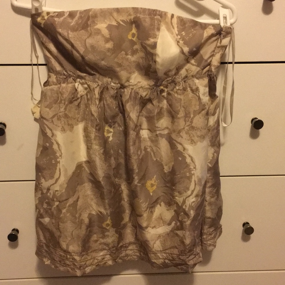 Banana Republic Silk strapless Top Sz 2